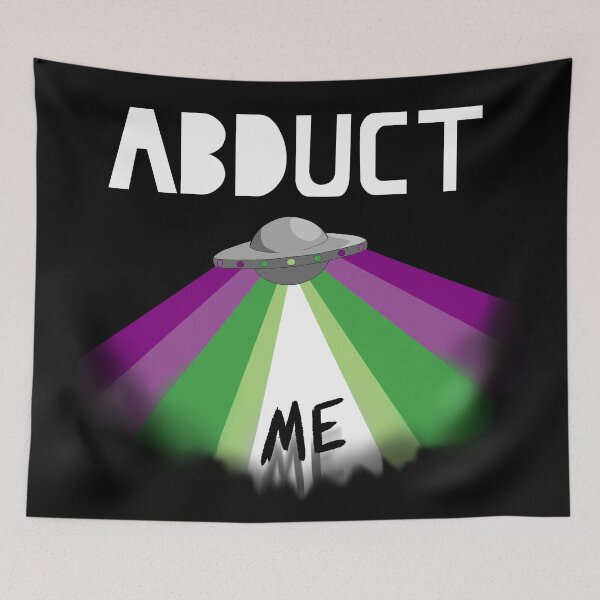 Item preview, Abduct Me Alien Shirt Ace/Aro designed and sold by Darkhalo4321.