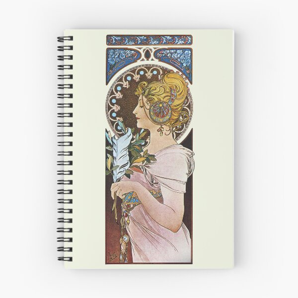Item preview, La Plume Mucha Vintage Lithograph - Feather 1899 Reproduction  designed and sold by molamode.