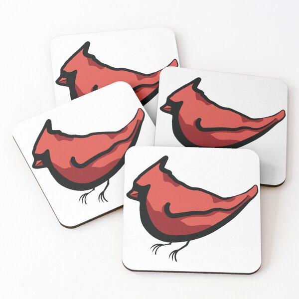 Item preview, Minimalist Red Cardinal Line Drawing designed and sold by InkLayer.