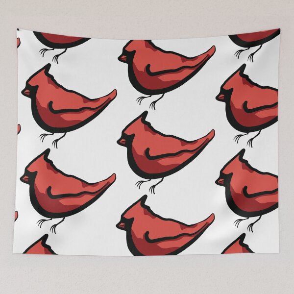 Item preview, Minimalist Red Cardinal Line Drawing designed and sold by InkLayer.
