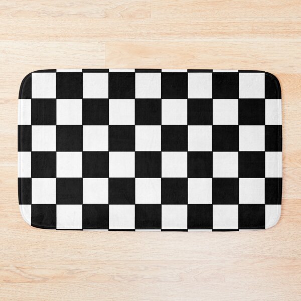 Item preview, Black and White Checker - Black  and White Chess designed and sold by adoredigitals.