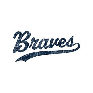 Braves Mascot Vintage Sports Name Design Poster for Sale by OlivierSchnei