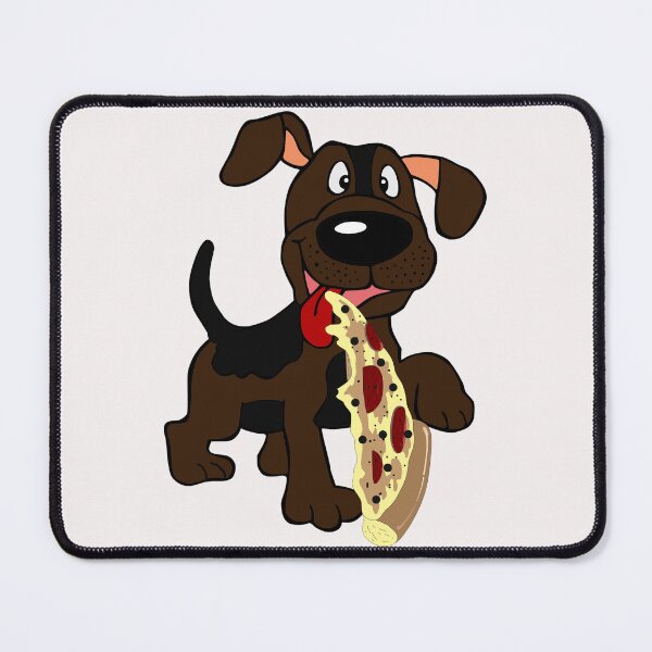 Item preview, Dog eating a pizza designed and sold by slimshadow.