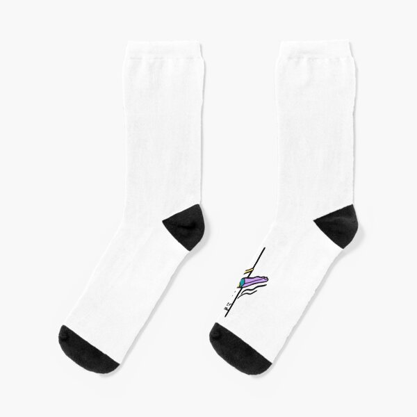 an elegant pole dancer Socks
