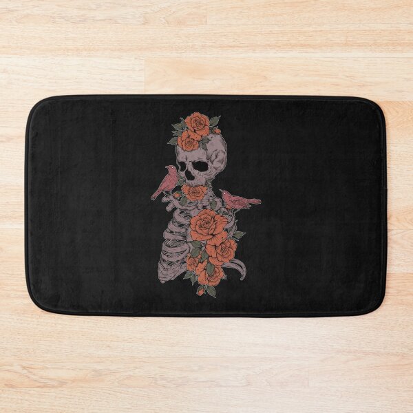 Item preview, Floral Skeleton and birds designed and sold by mengerzarrok.