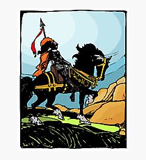 Mounted Knight Photographic Print
