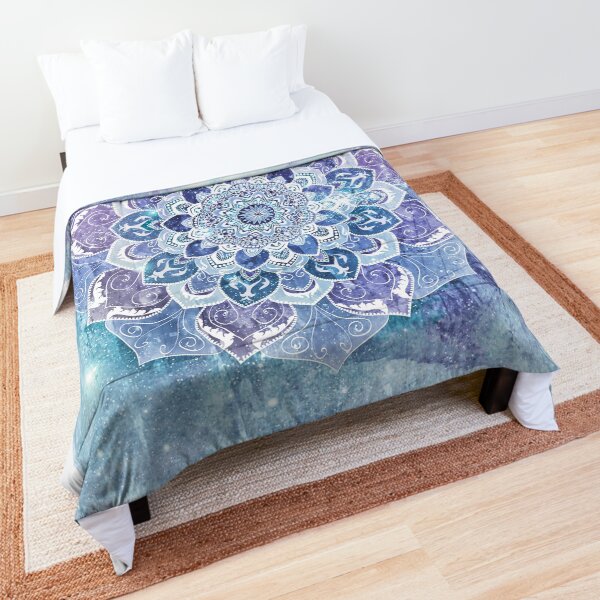 FREE YOUR MIND MANDALA in Blue Comforter
