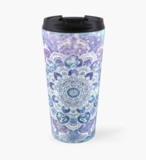 FREE YOUR MIND MANDALA in Blue Travel Mug