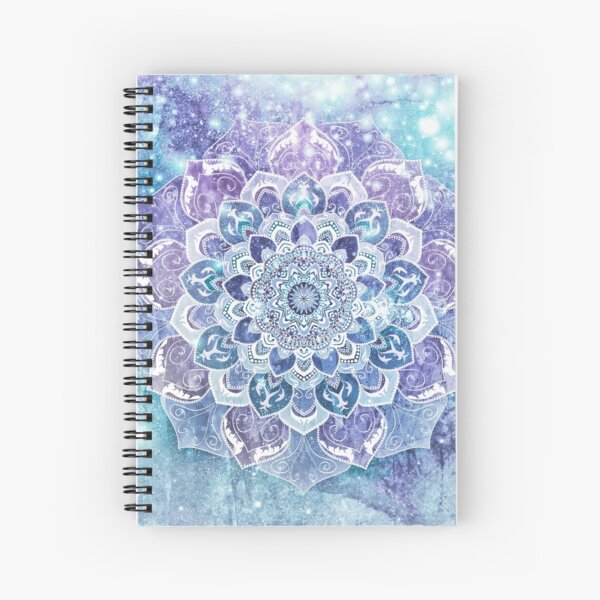 Sapphiric Mandala Art Notebook with Canary tones by Richa S