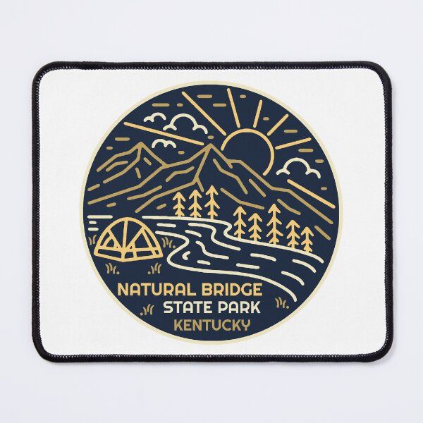 Item preview, Natural Bridge State Park Mountain Drawing Logo designed and sold by VanyaKar.