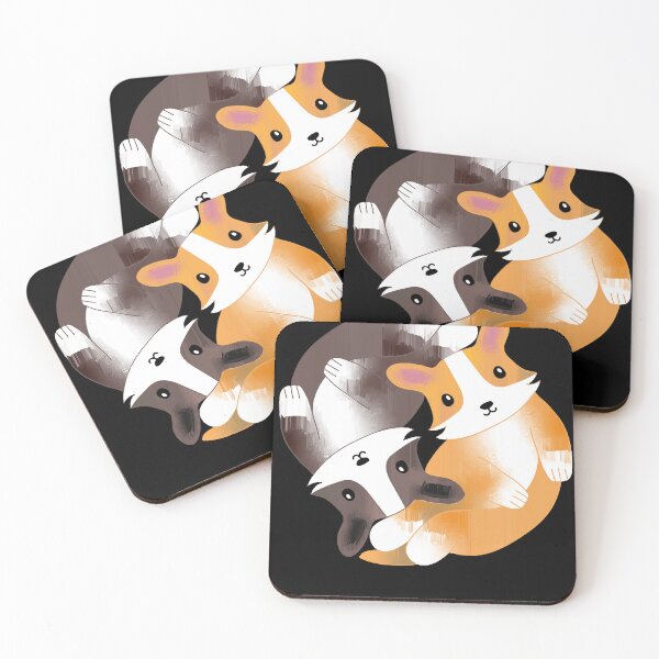 Item preview, Kawaii Aesthetic Yin Yang Corgi Balance Symbol  designed and sold by GingerBarron.