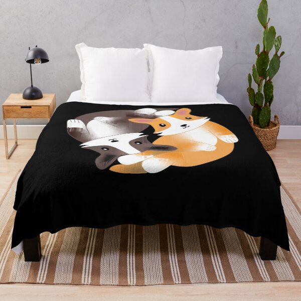 Item preview, Kawaii Aesthetic Yin Yang Corgi Balance Symbol designed and sold by GingerBarron.