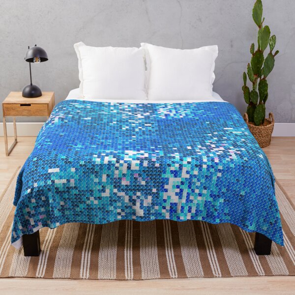 Item preview, Glitter in Aqua and Blue Faux designed and sold by FancyFriendship.