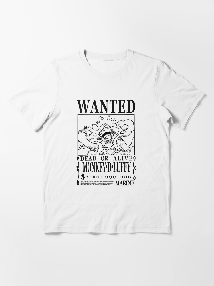 LUFFY WANTED UNISEX TSHIRT - PETROL BLUE - Shasthas