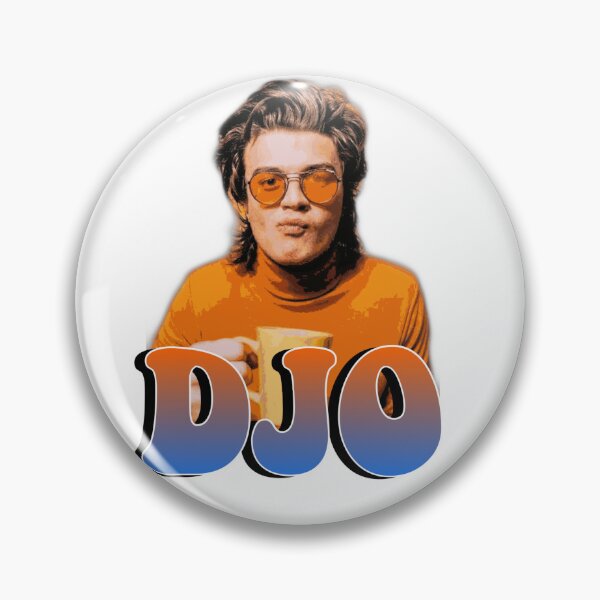 Item preview, Joe Keery DJO Orange Blue Sticker Shirt Merch designed and sold by AlexisValeska.