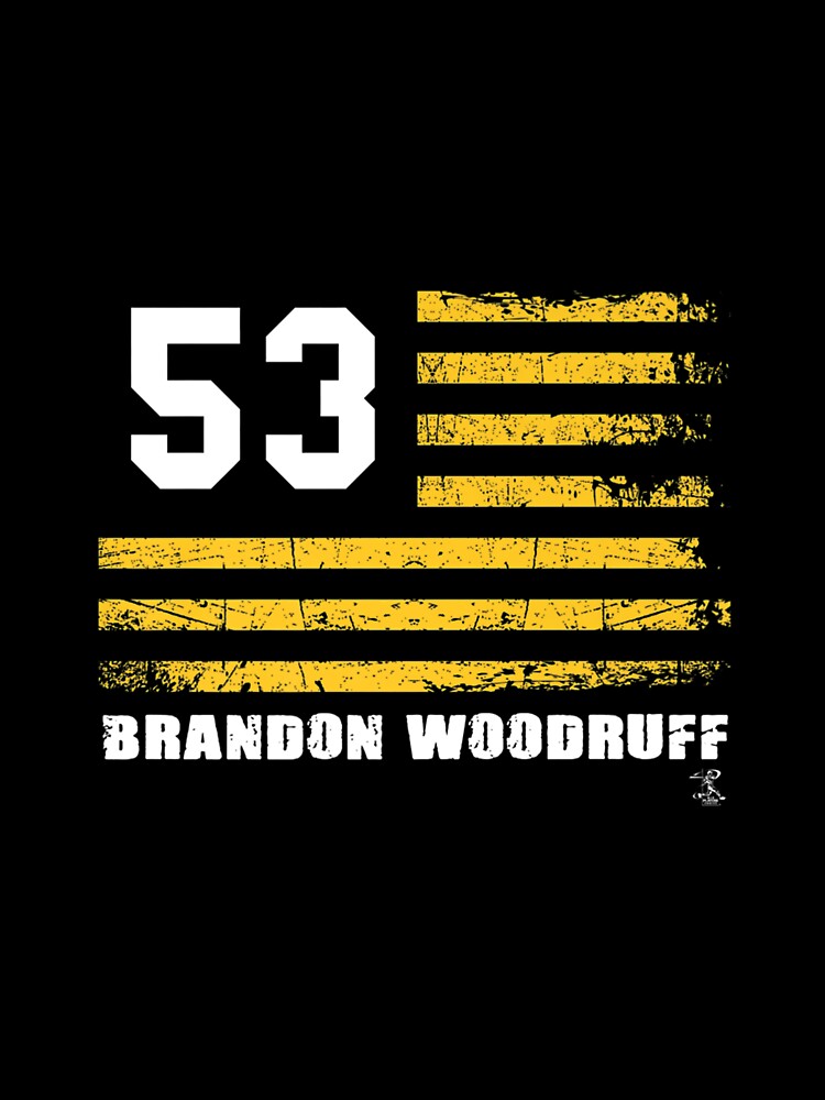 Brandon Woodruff Vintage Flag Gameday Premium | Kids T-Shirt