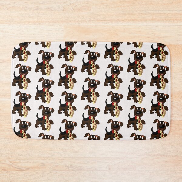 Item preview, Dog eating a pizza designed and sold by slimshadow.