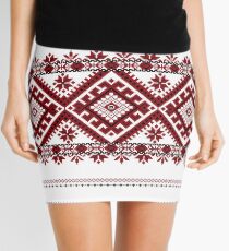 Traditional romanian motif Mini Skirt
