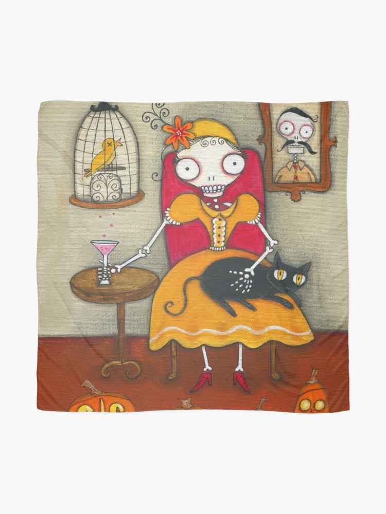 Alternate view of Halloween Memories Scarf