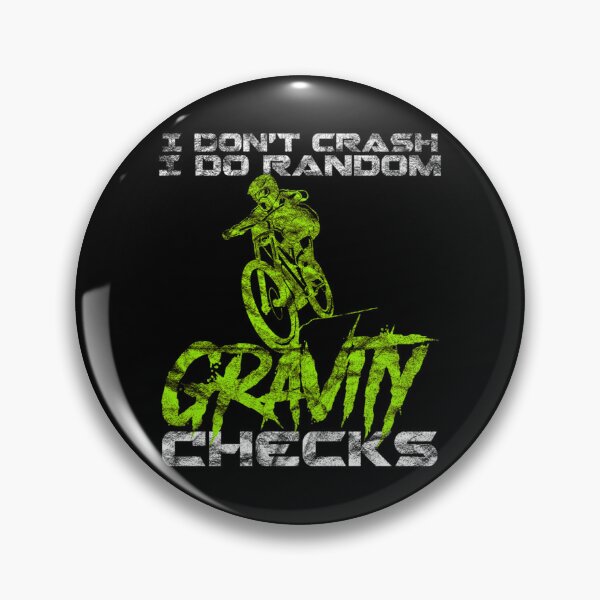 Item preview, Crash Gravity Checks Mountain Biking Mtb Life Bicycle Distressed Gift Essential T-Shirt designed and sold by felyn3gloria.
