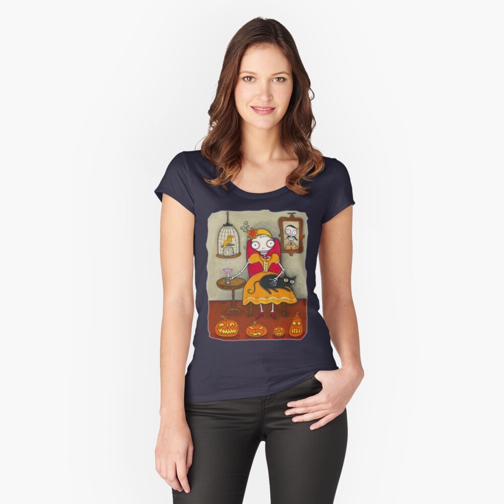 Item preview, Fitted Scoop T-Shirt designed and sold by Pink-Ivy.