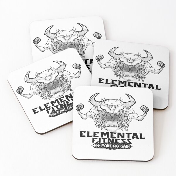 Item preview, Elemental Fitness - No Pain No Gain - Return to Castle Greyscale! designed and sold by nic0bit.