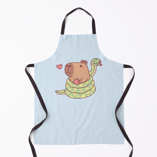 Item preview, Funny Snake Wrapped Around Capybara designed and sold by rustydoodle.