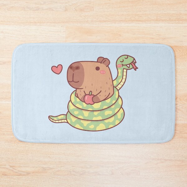 Item preview, Funny Snake Wrapped Around Capybara designed and sold by rustydoodle.