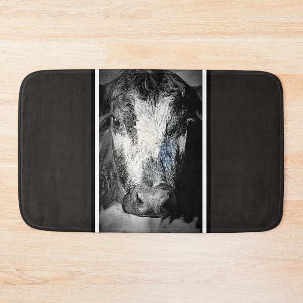 Item preview, COW PORTRAIT IN BLACK & WHITE designed and sold by Opalbluerose.
