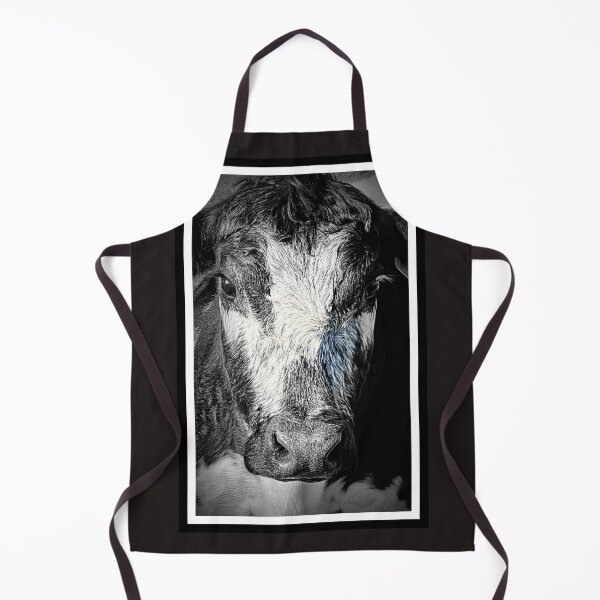 Item preview, COW PORTRAIT IN BLACK & WHITE designed and sold by Opalbluerose.