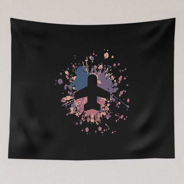 Item preview, Airplane Up To The Sky Icon Color Splash designed and sold by onicon.
