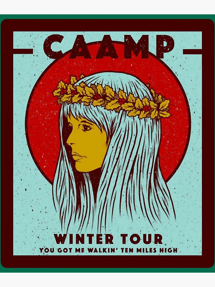 Disover CAAMP BAND WINTER TOUR Premium Matte Vertical Poster
