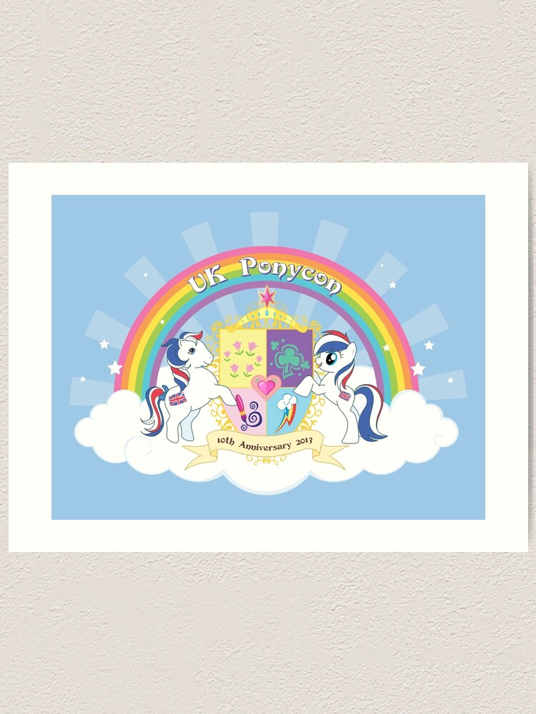 Alternate view of UK Ponycon ~ 10th Anniversary 2013 Art Print