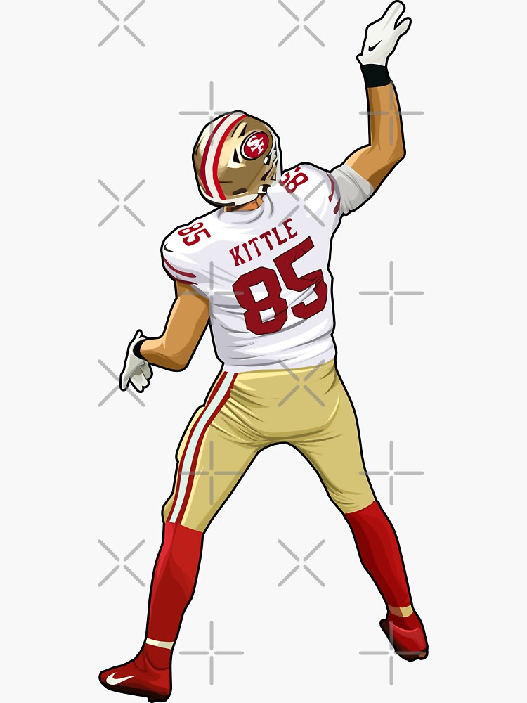 Kittle Jersey Red Sticker for Sale by reevevi