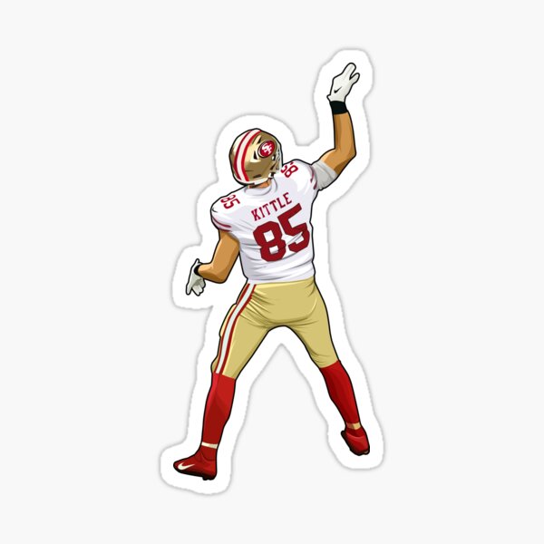 George KITTLE #85 TE San Francisco 49ers Fan Sticker Decal Bumper Window  3.75