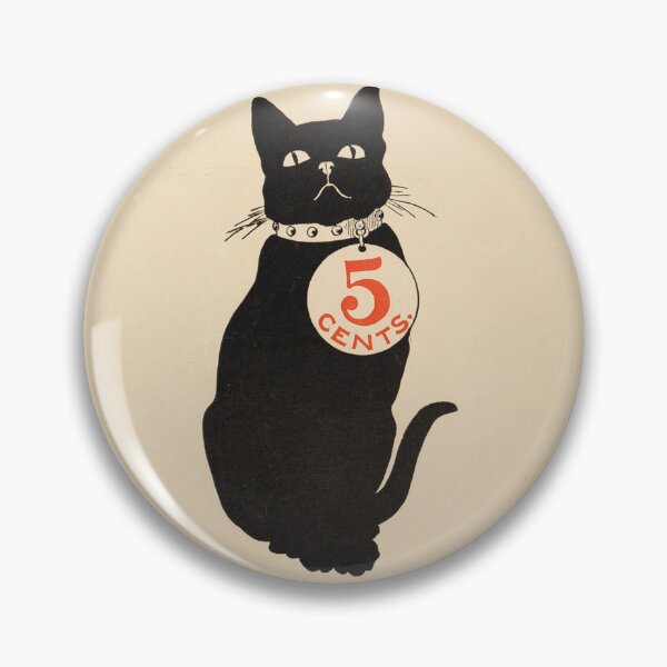 Item preview, The Black Cat, French vintage poster designed and sold by JayneDArcyNZ.