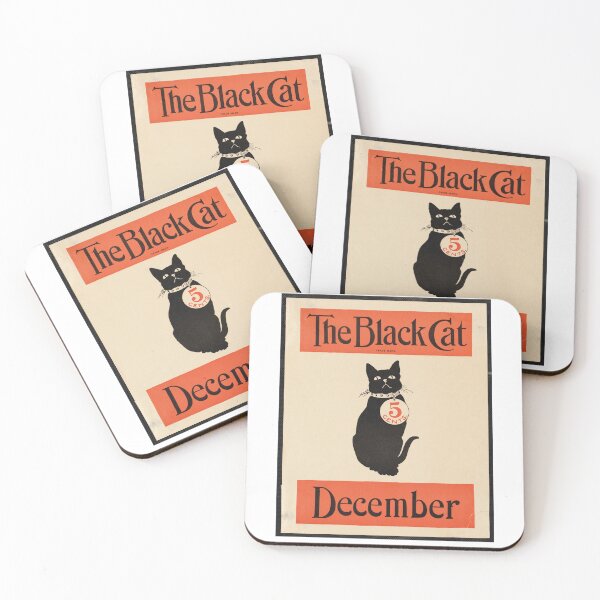 Item preview, The Black Cat, French vintage poster designed and sold by JayneDArcyNZ.