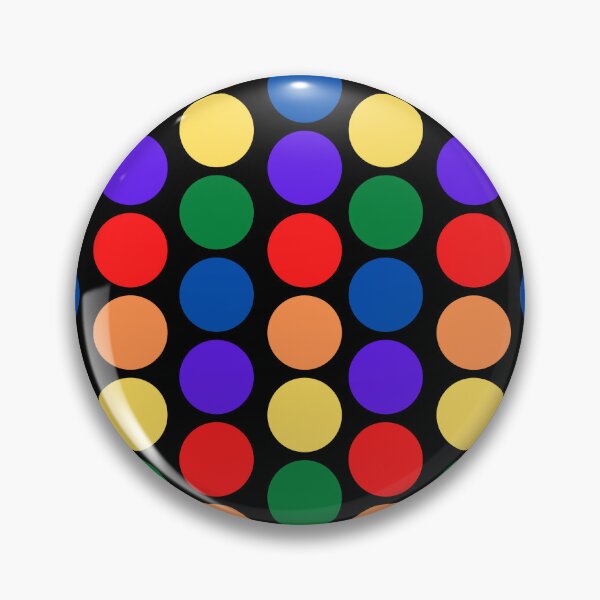 Item preview, Rainbow Polka Dots on black designed and sold by JRice66.