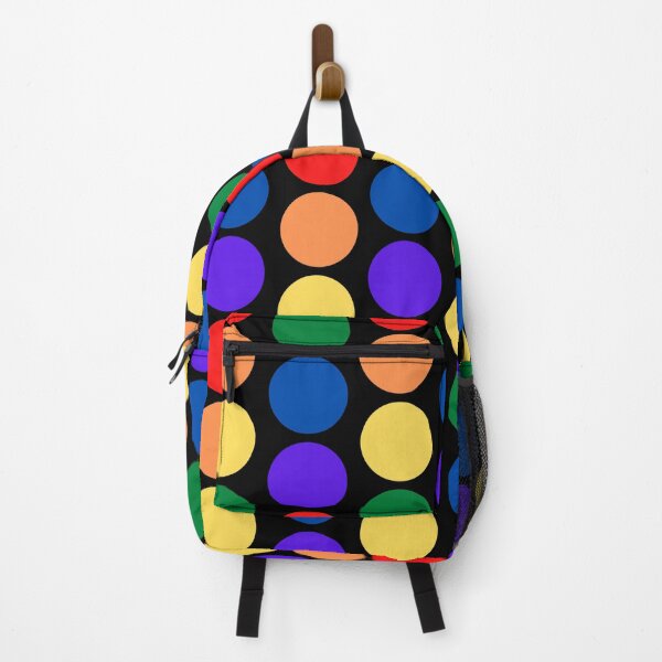 Item preview, Rainbow Polka Dots on black designed and sold by JRice66.