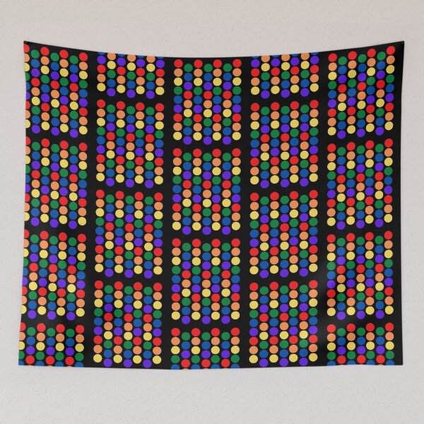 Item preview, Rainbow Polka Dots on black designed and sold by JRice66.