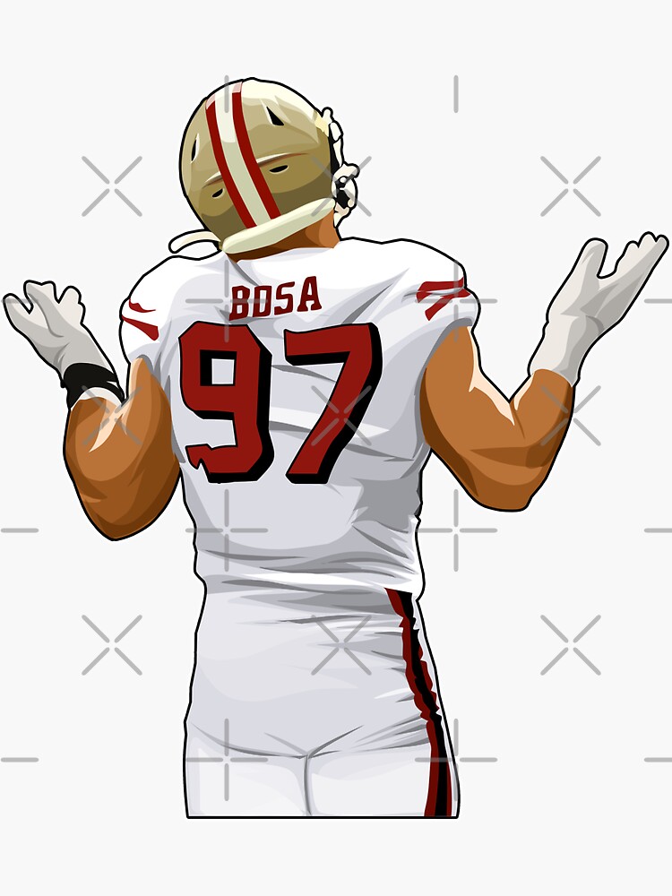 Limited Women's Nick Bosa Gold Jersey - #97 Football San Francisco 49ers  100th Season Inverted Legend Size S