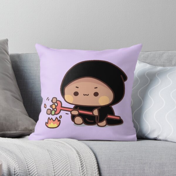 The Giant Panda Humming a Song Throw Pillow