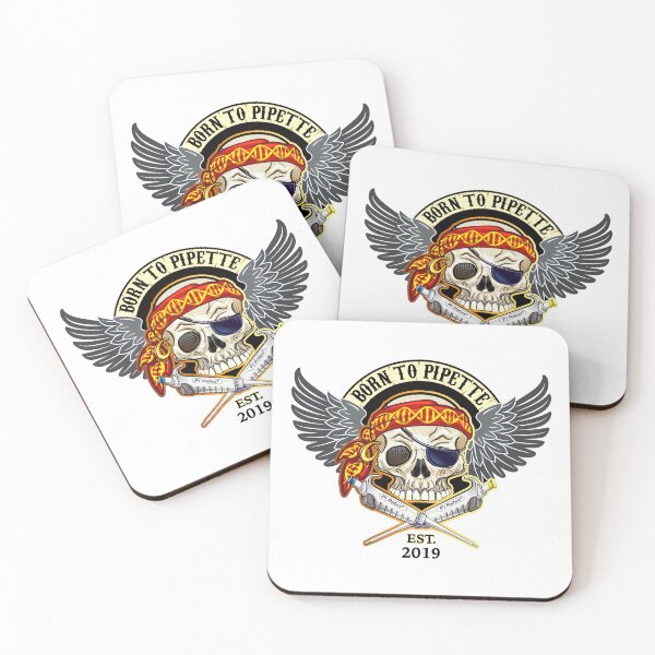 Item preview, BORN TO PIPETTE 2019 - Skull with DNA Headband and Micropipettes designed and sold by Zit-Zat-Zot.