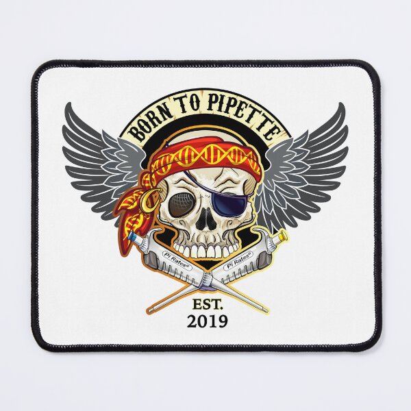 Item preview, BORN TO PIPETTE 2019 - Skull with DNA Headband and Micropipettes designed and sold by Zit-Zat-Zot.