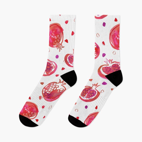 Item preview, Bright pink Watercolor pomegranates designed and sold by thealohastudios.