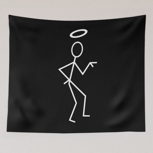 Item preview, The Saint Stick Figure (White). Essential  designed and sold by bramelburgasj.