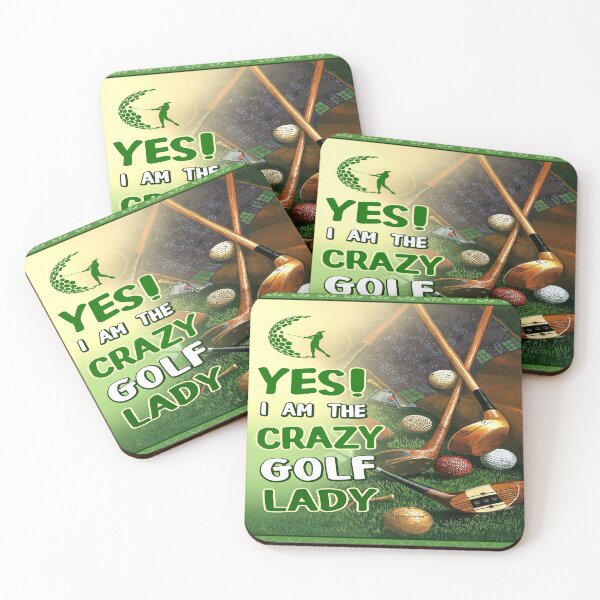 Item preview, YES I AM THE CRAZY GOLF LADY  designed and sold by AubreeFashion.