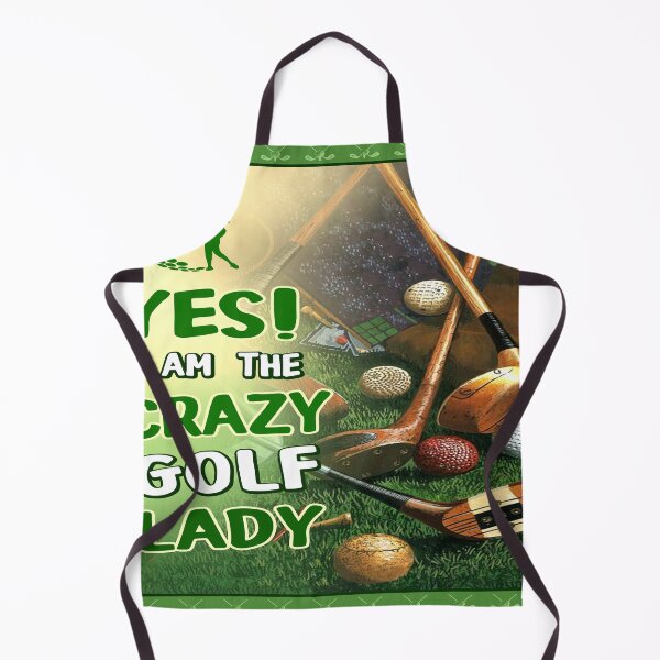 Item preview, YES I AM THE CRAZY GOLF LADY designed and sold by AubreeFashion.