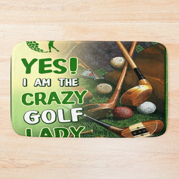 Item preview, YES I AM THE CRAZY GOLF LADY  designed and sold by AubreeFashion.