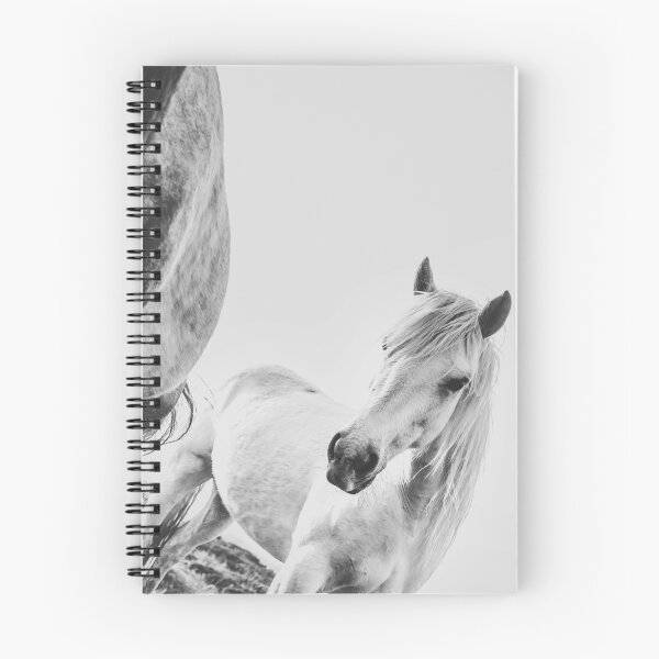 Item preview, Wild horses in black and white designed and sold by Rachele Totaro.